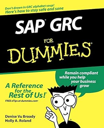 sap grc for dummies 1st edition denise vu broady 0470333170, 978-0470333174