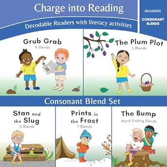 charge into reading decodable books 5 consonant blends decodable readers to help kindergarten and first grade