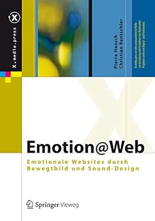 emotion web emotionale websites durch bewegtbild und sound design 1st edition pierre hansch ,christian