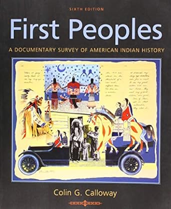 first peoples a documentary survey of american indian history 6th edition colin g calloway 1319104916,