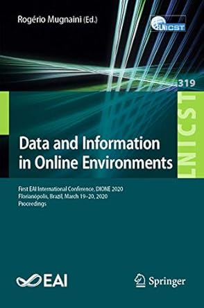 data and information in online environments first eai international conference dione 2020 florianopolis