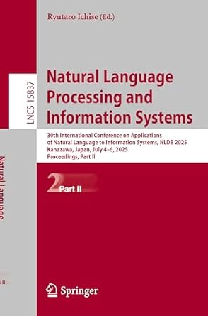 natural language processing and information systems 30th international conference on applications of natural