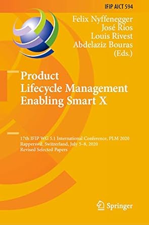 product lifecycle management enabling smart x 17th ifip wg 5 1 international conference plm 2020 rapperswil