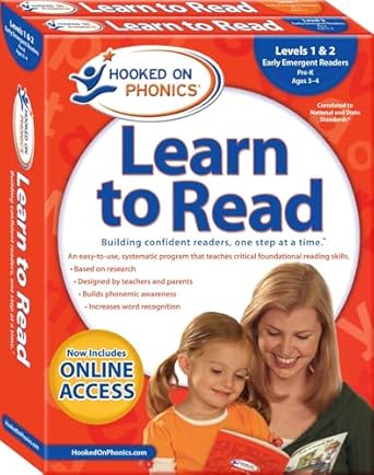 hooked on phonics learn to read levels 1and2 complete early emergent readers 1st edition hooked on phonics