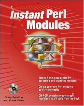 instant perl modules 1st edition douglas sparling ,frank wiles 007212962x, 978-0072129625