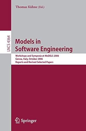 models in software engineering workshops and symposia at models 2006 genoa italy october 1 6 2006 reports and