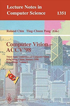 computer vision accv98 third asian conference on computer vision hong kong china january 8 10 1998