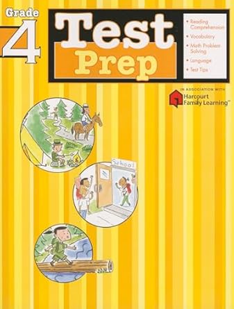 test prep grade 4 1st edition flash kids editors 1411404009, 978-1411404007