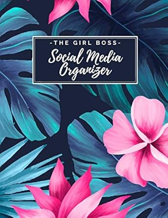 the girl boss social media organizer weekly social media post planner and content calendar keep track of all