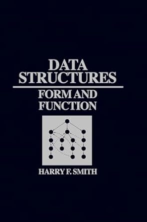 data structures form and function 1st edition harry f smith jr 0155168207, 978-0155168206