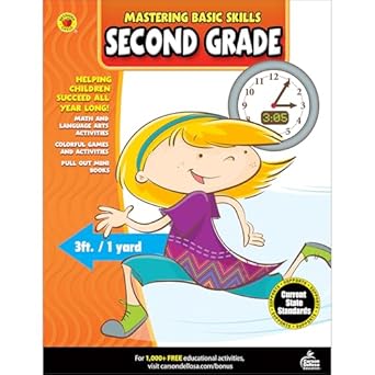 mastering basic skills second grade activity book 1st edition brighter child 1483801071, 978-1483801070