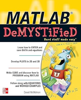 matlab demystified 1st edition david mcmahon 0071485511, 978-0071485517