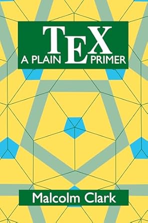 a plain tex primer 1st edition malcolm clark 0198537247, 978-0198537243