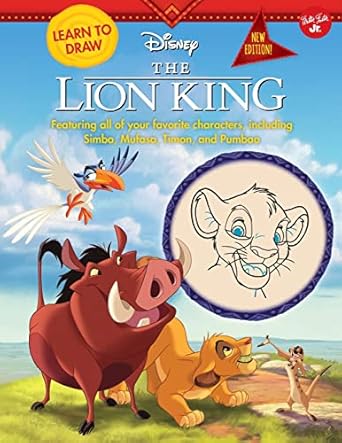 learn to draw disney the lion king   featuring all of your favorite characters including simba mufasa timon