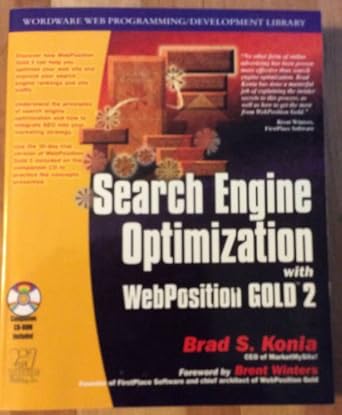 search engine optimization with webposition gold 1st edition brad s konia 1556229240, 978-1556229244
