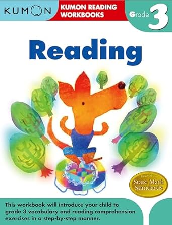 kumon grade 3 reading 1st edition kumon publishing ,kumon publishing north america 1934968773, 978-1934968772