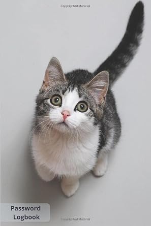 cute cat password logbook internet password organizer 1st edition animal journals 1658268636, 978-1658268639