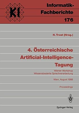4 osterreichische artificial intelligence tagung wiener workshop wissensbasierte sprachverarbeitung wien 29