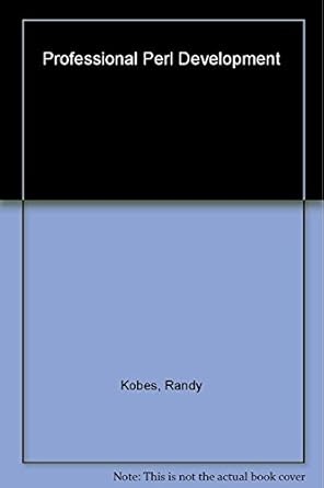 professional perl development 1st edition adrian arva ,joshua ellis ,arthur corliss ,randy kobes ,peter