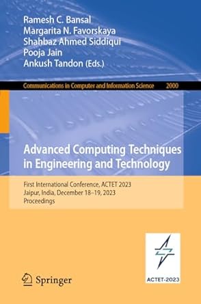 advanced computing techniques in engineering and technology first international conference actet 2023 jaipur