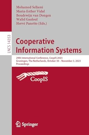 cooperative information systems 29th international conference coopis 2023 groningen the netherlands october
