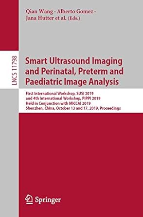 smart ultrasound imaging and perinatal preterm and paediatric image analysis 1st edition qian wang ,alberto