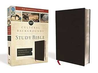 niv cultural backgrounds study bible bonded leather black red letter bringing to life the ancient world of