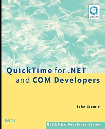 quicktime for net and com developers 1st edition john cromie 0127745750, 978-0127745756