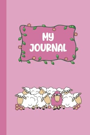 my journal sheep 6x9 blank journal with no lines sketchbook with unlined pages for drawing and writing on