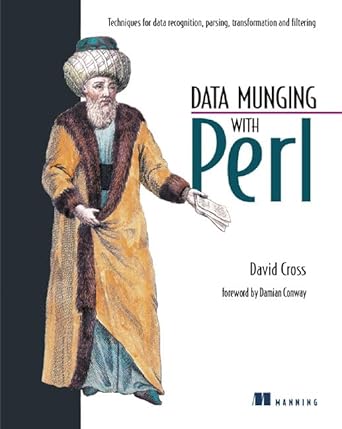 data munging with perl 1st edition david cross 1930110006, 978-1930110007