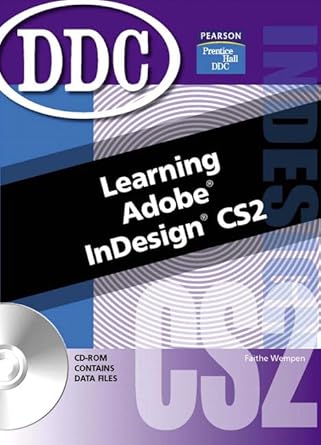 learning adobe indesign cs2 1st edition faithe wempen 0131868934, 978-0131868939