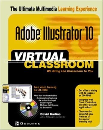 adobe illustrator 10 virtual classroom 1st edition david karlins ,mahjabeen butt 0072223391, 978-0072223392