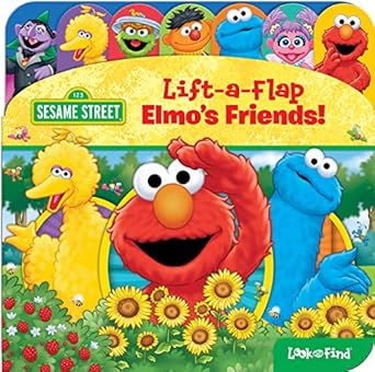 sesame street elmo big bird and more lift a flap look and find activity book pi kids 1st edition editors of