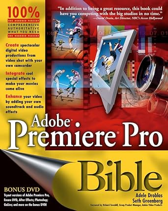 adobe premiere pro bible 1st edition adele droblas ,seth greenberg 0764542265, 978-0764542268