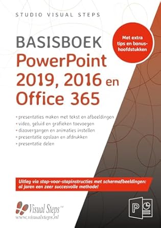 powerpoint 2019 2016 en office 365 1st edition studio visual steps 9059055055, 978-9059055056