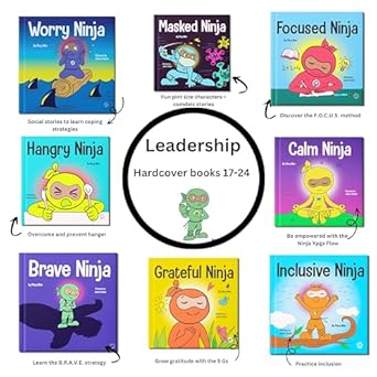 Ninja Life Hacks Leadership 8 Hardcover Book Bundle