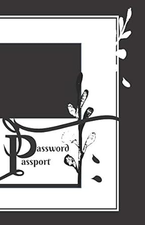 password passport black and white password book with alphabet tabs/journal with a z tabs/diary index for