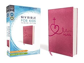 niv bible for kids leathersoft pink red letter comfort print 1st edition zondervan 031076422x, 978-0310764229