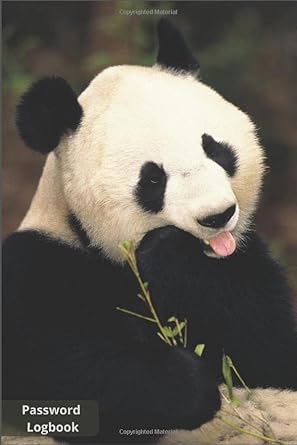 panda password logbook internet password organizer 1st edition animal journals 1661719724, 978-1661719722