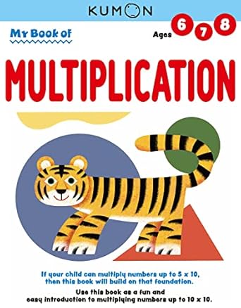 kumon my book of multiplication ages 6 8 80 pages 1st edition kumon publishing ,kumon publishing north