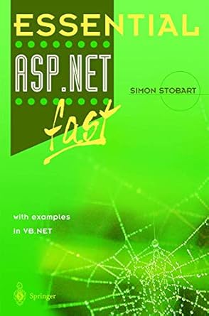 essential asp net fast with vb net examples 1st edition simon stobart 1852336838, 978-1852336837