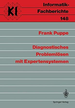 diagnostisches problemlosen mit expertensystemen 1st edition frank puppe 3540183426, 978-3540183426