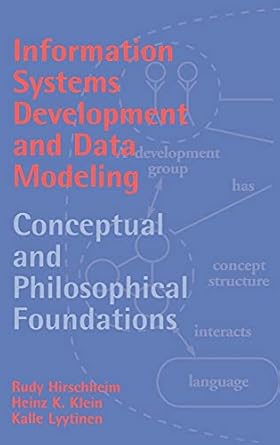 information systems development and data modeling conceptual and philosophical foundations 1st edition rudy