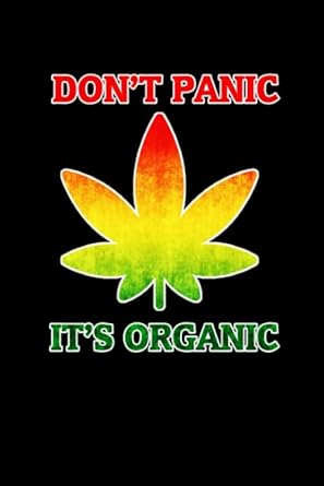 dont panic its organic funny rasta reggae jamaica journal/notebook blank lined ruled 6x9 120 pages 1st