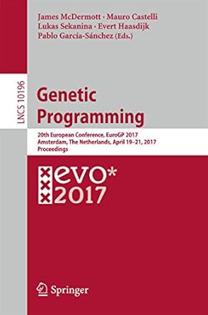 genetic programming 20th european conference eurogp 2017 amsterdam the netherlands april 19 21 2017