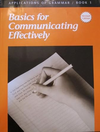 applications of grammar book 1 basics for communicating effectively 1st edition ed shewan ,garry moes