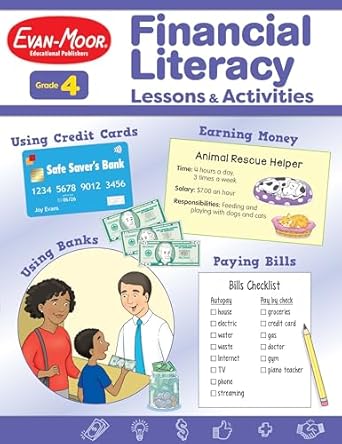 financial literacy lessons and activities for grade 4 teachers resource book reproducible worksheets