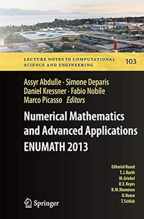 numerical mathematics and advanced applications enumath 2013 proceedings of enumath 2013 the 10th european