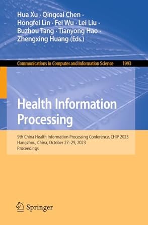 health information processing 9th china health information processing conference chip 2023 hangzhou china