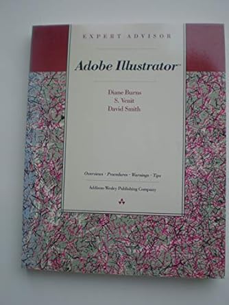 adobe illustrator expert advisor 1st edition diane burns ,s venit ,david smith 0201143976, 978-0201143973